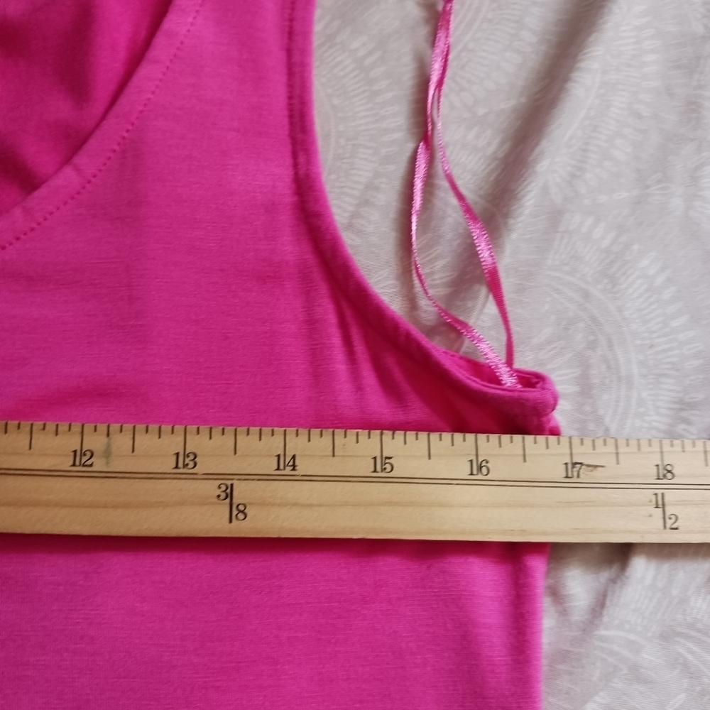 Fever Pink Sleeveless Tank Top Size Medium - Picture 9 of 9